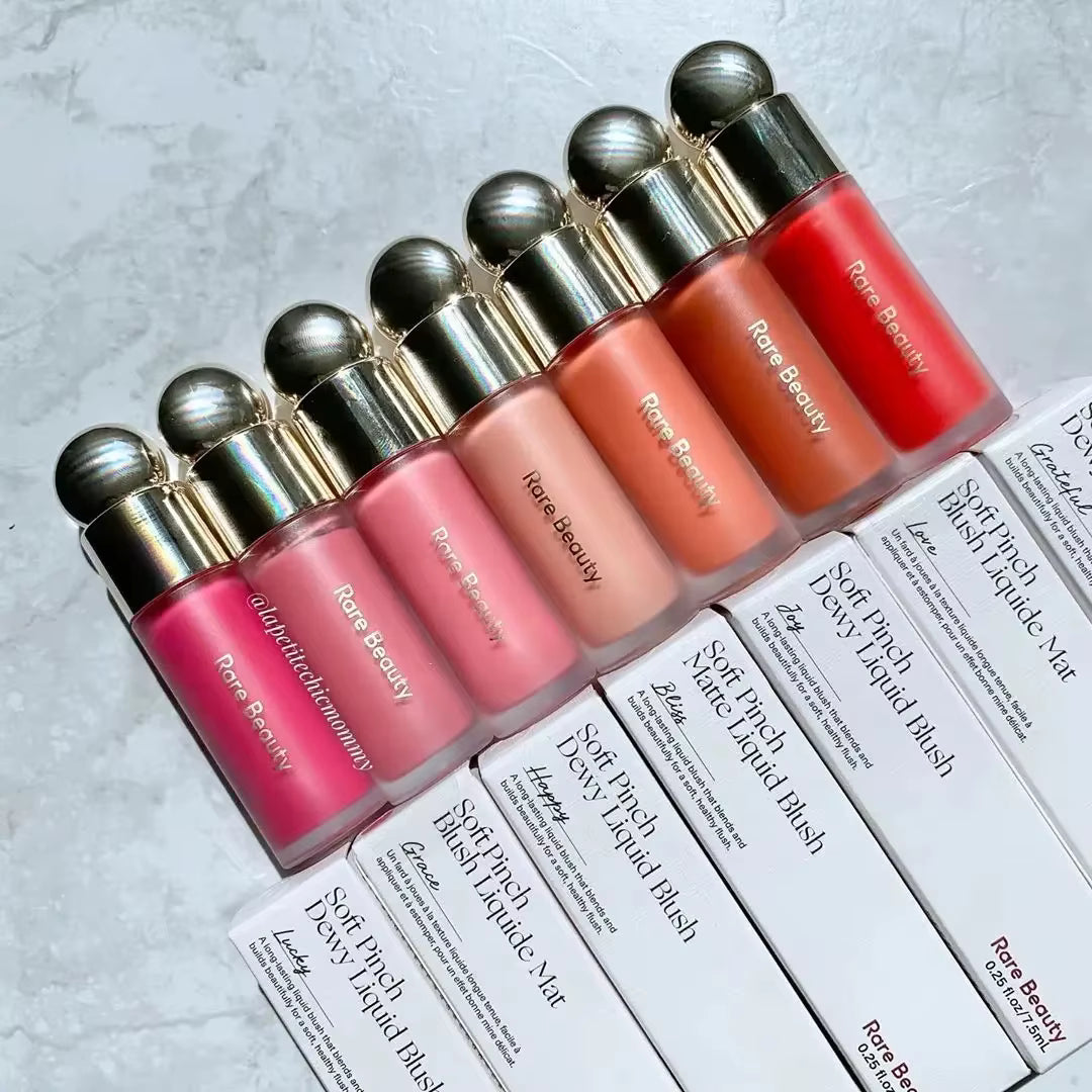 Rare Beauty Soft Pinch Liquid Blush Silky and Glides On Smoothly Long Lasting Plump Makeup Hope Love Virtue Happy Wonder Worth