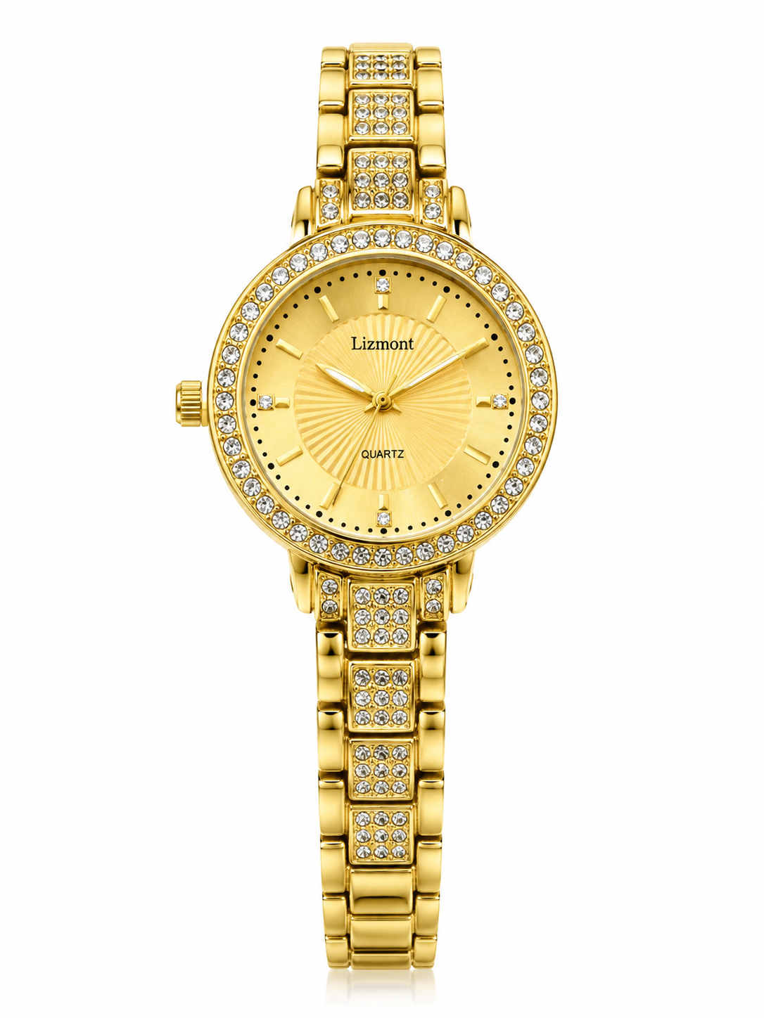 Golden White Stone Elegant Watch ✨⌚